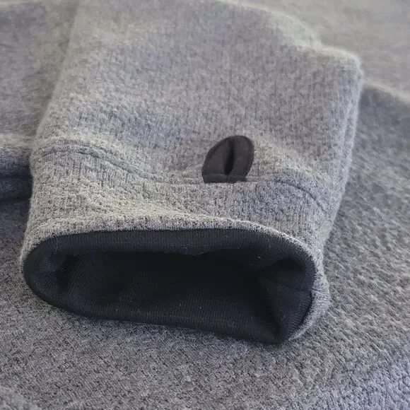 Descendant of Thieves Men's Grey Relaxed Crew Neck Pullover Sweater Thumb Holes - Picture 8 of 11